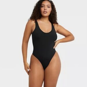 Maidenform Black Bodysuit Sleek Design